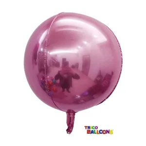 22" Round 4D Mylar Balloon - Pink