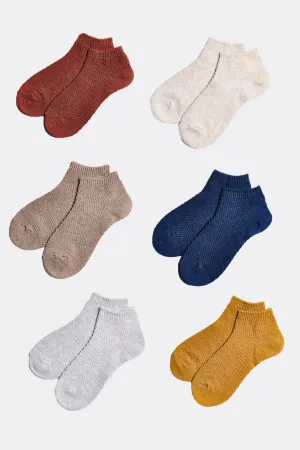 ALAMAE Waffle Stitch Ankle Sock