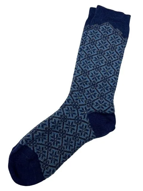 Alpaca Socks in  Scandia Blue - Large