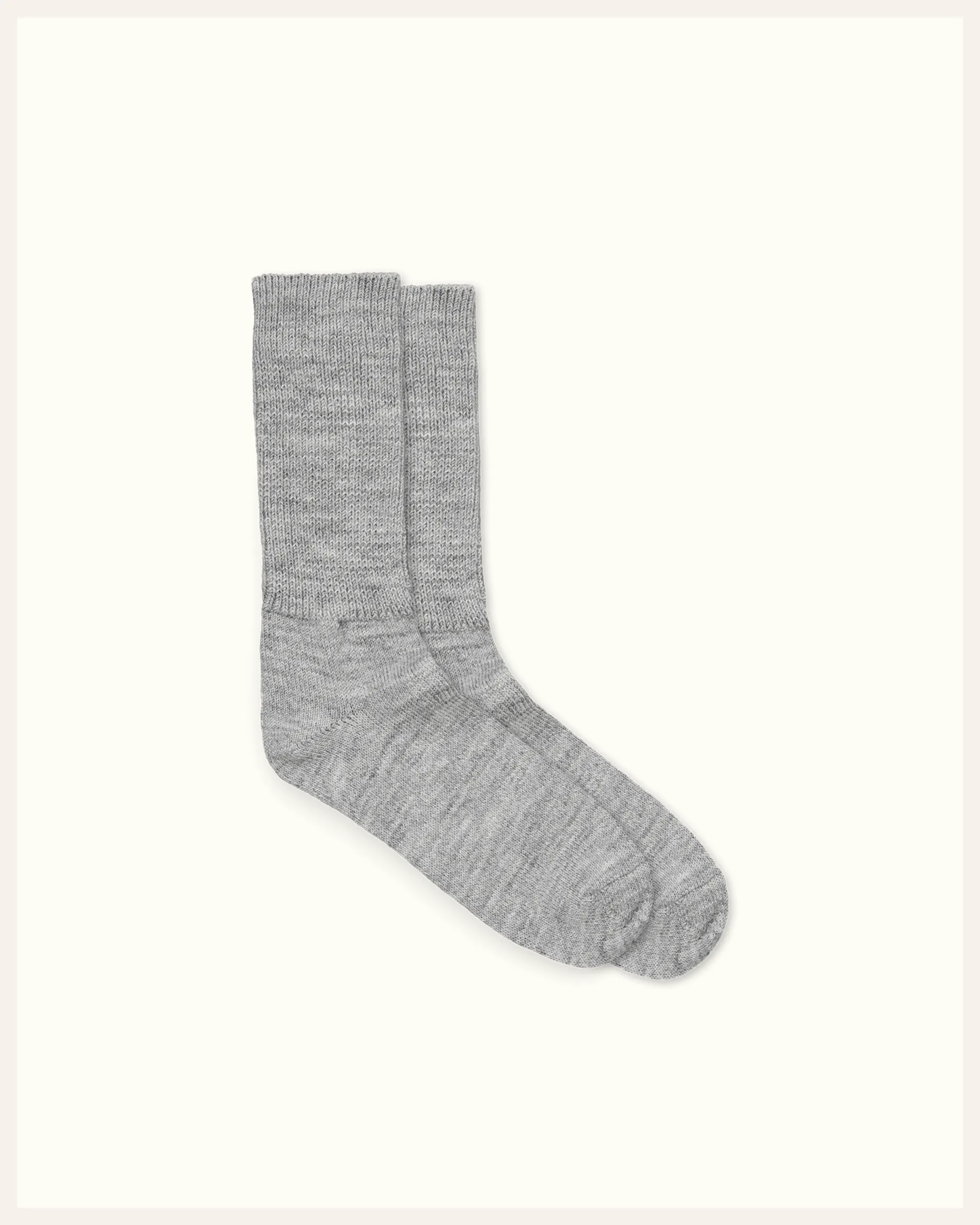 Alpaca Wool Bed Socks - Grey Horizon