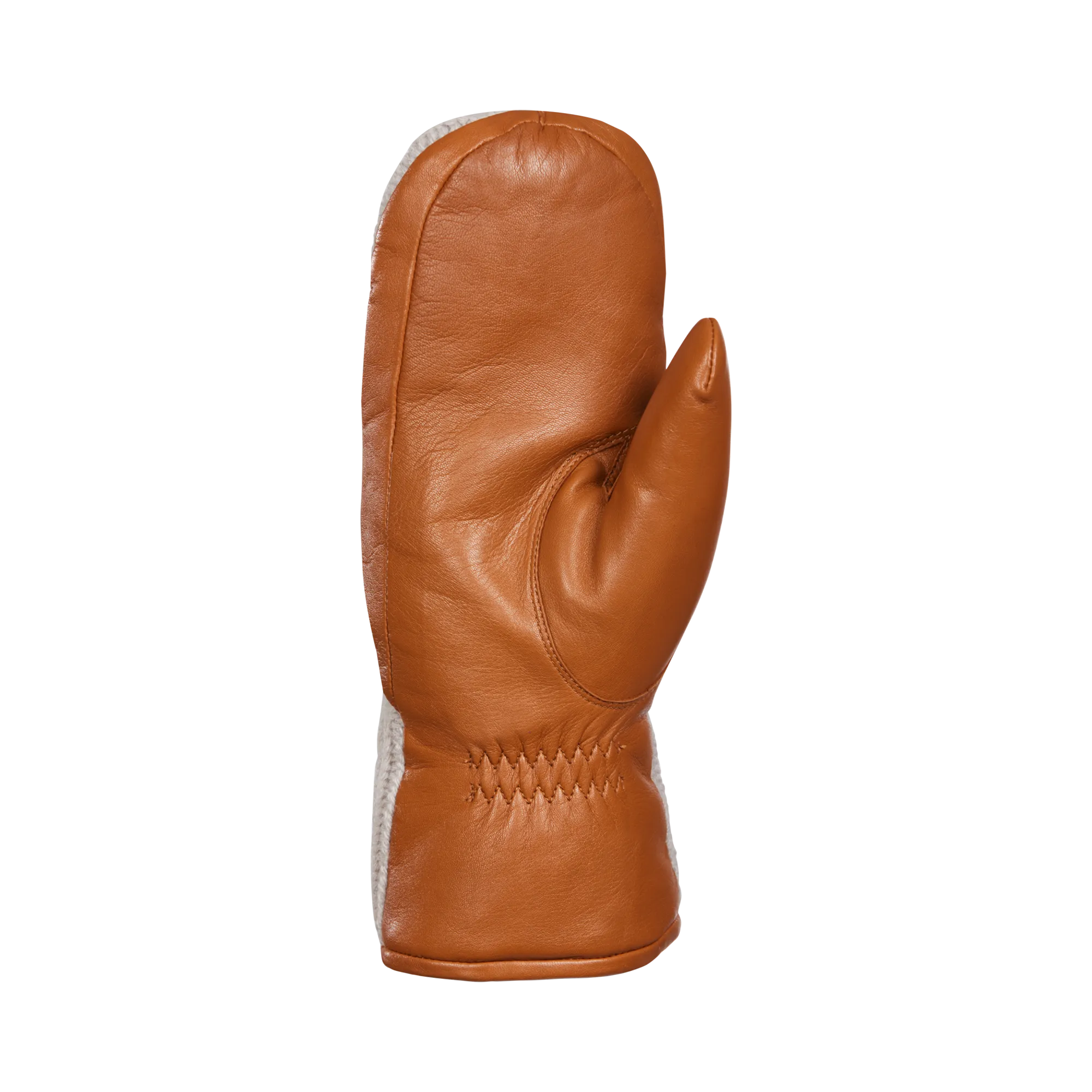 Ariana Leather and Knit Mittens - Women