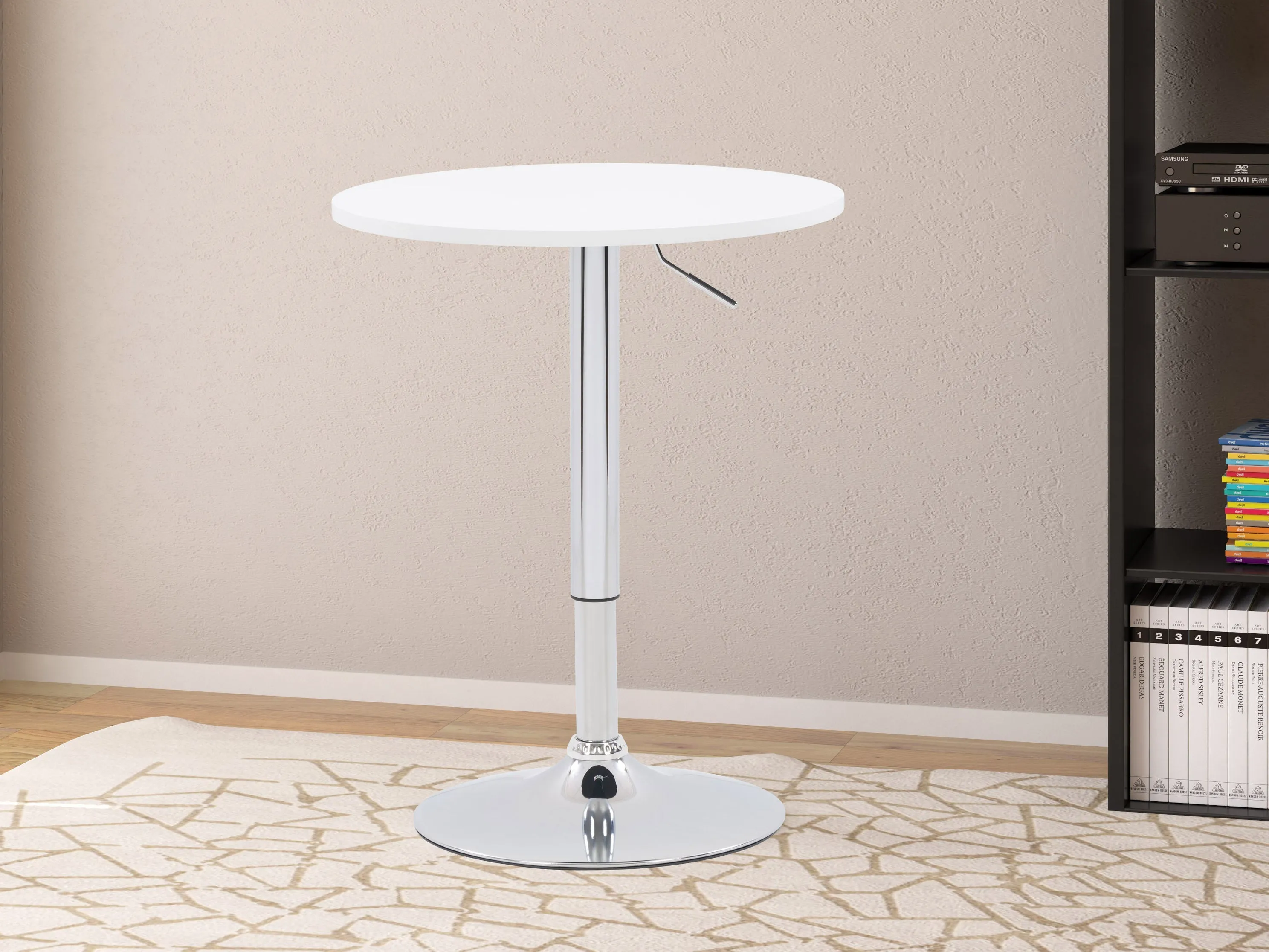 Black Bar Table, Adjustable Height