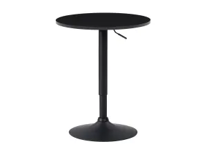 Black Bar Table, Adjustable Height