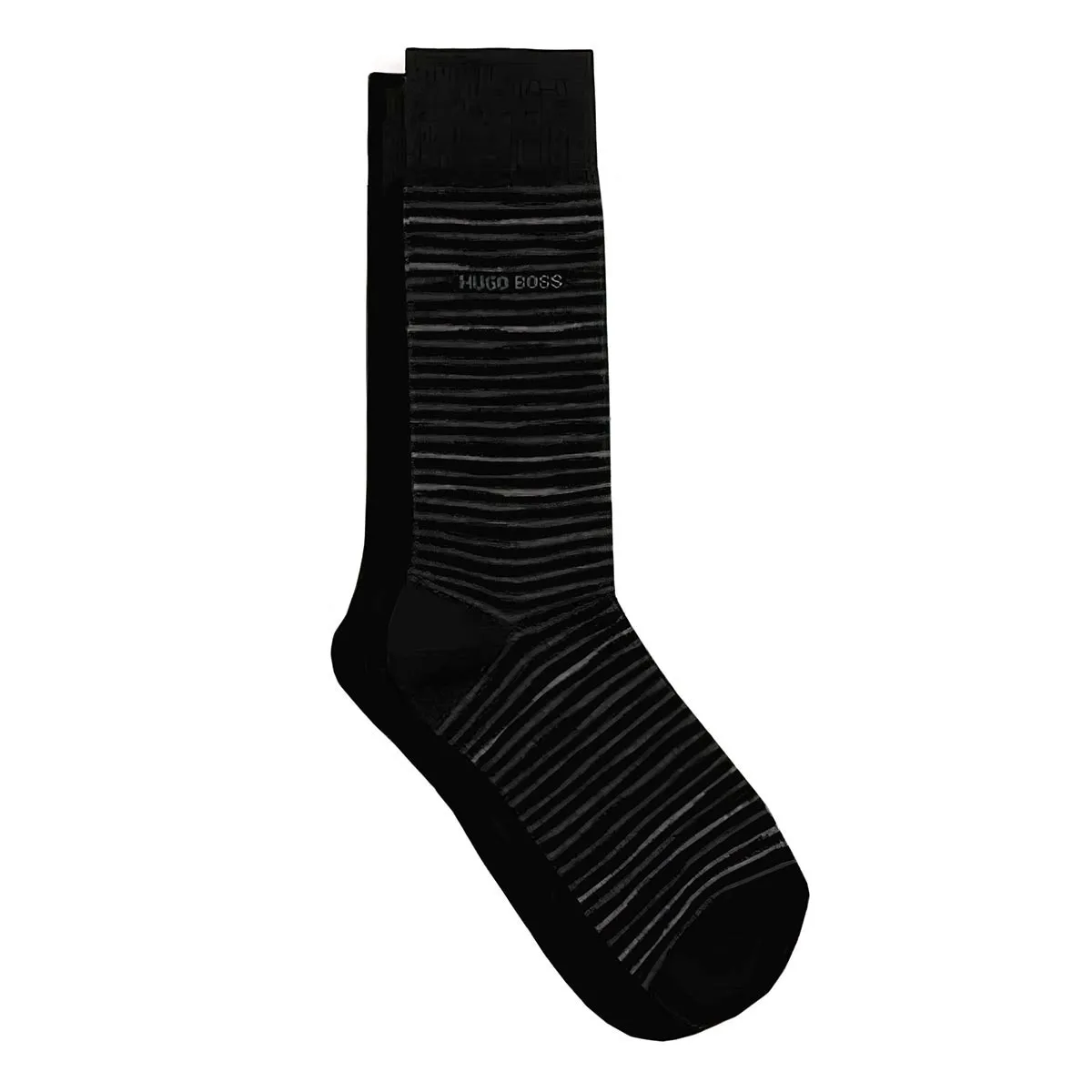 BOSS 2 Pack RS Stripe Sock in Black