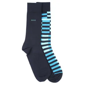 BOSS 2P RS Stripe CC Sock in Dark Blue