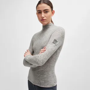 BOSS Equestrian May Turtleneck Sweater - Grey