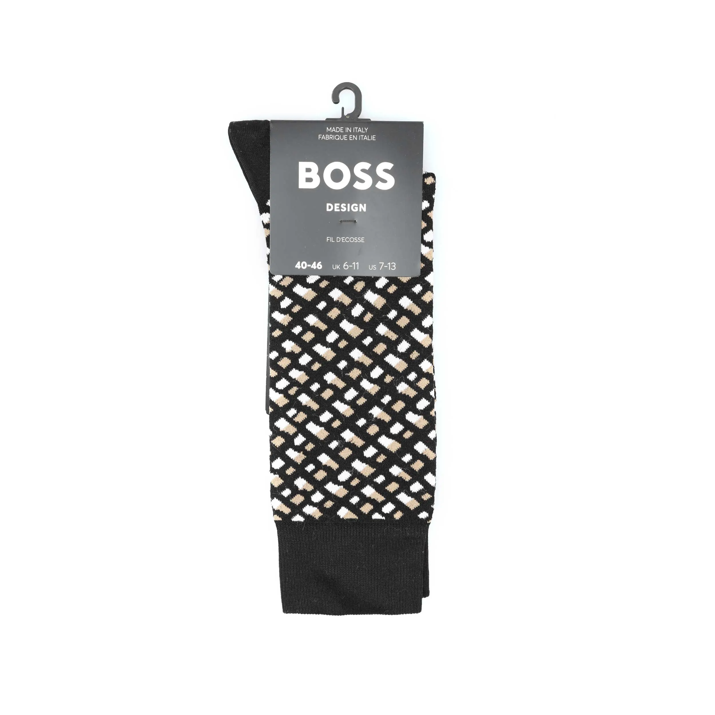 BOSS RS Monogram MC Sock in Black