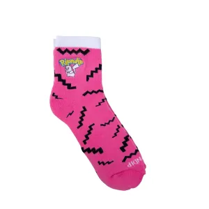 Catch Em All Mid Socks (Pink)