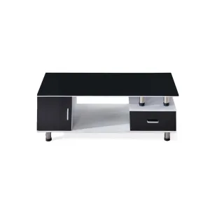 Contempory Coffee Table – White   Black CT218