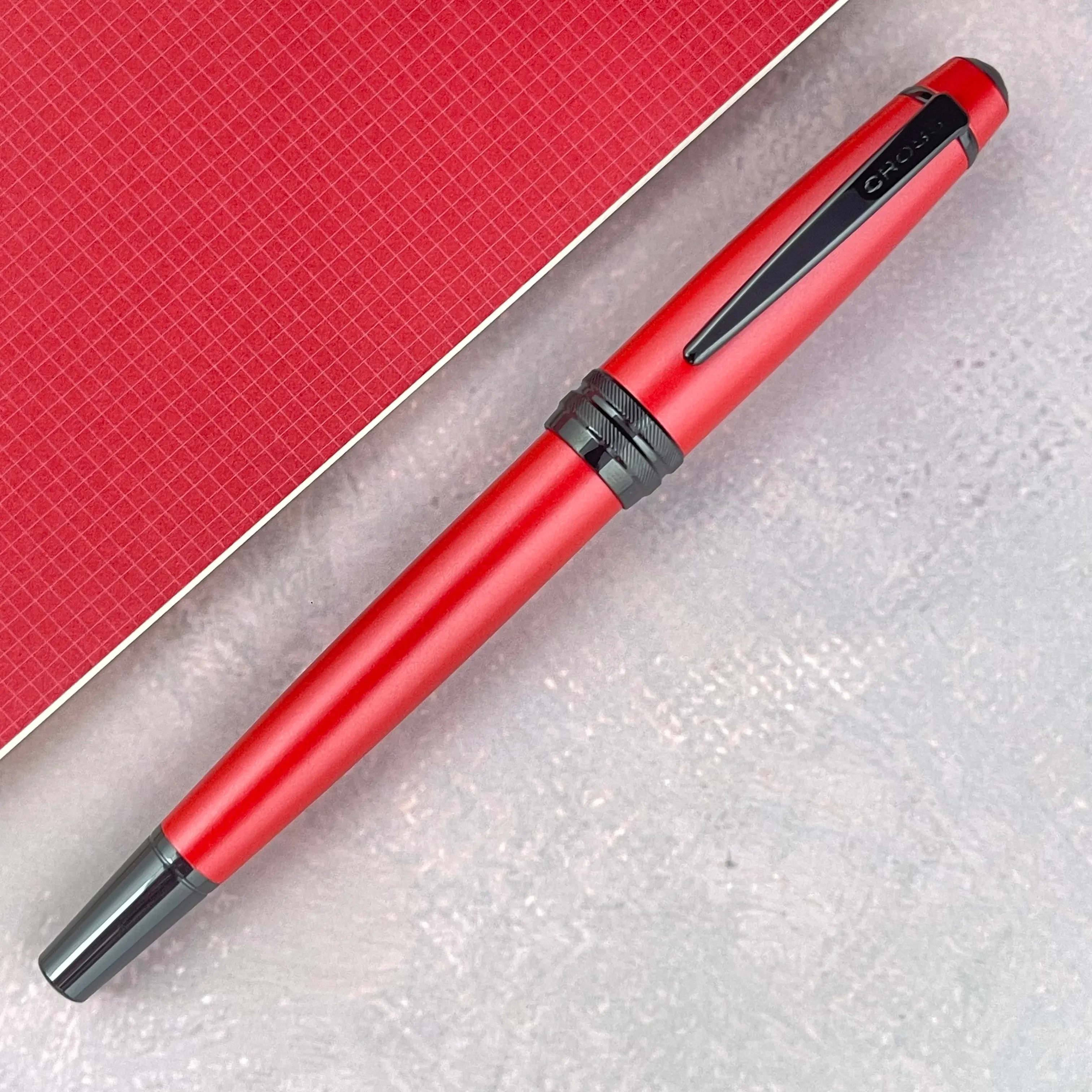 Cross Bailey Rollerball Pen - Matte Red