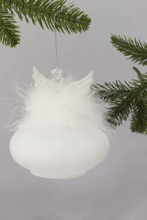 Elegant Glass Angel Christmas Tree Decoration