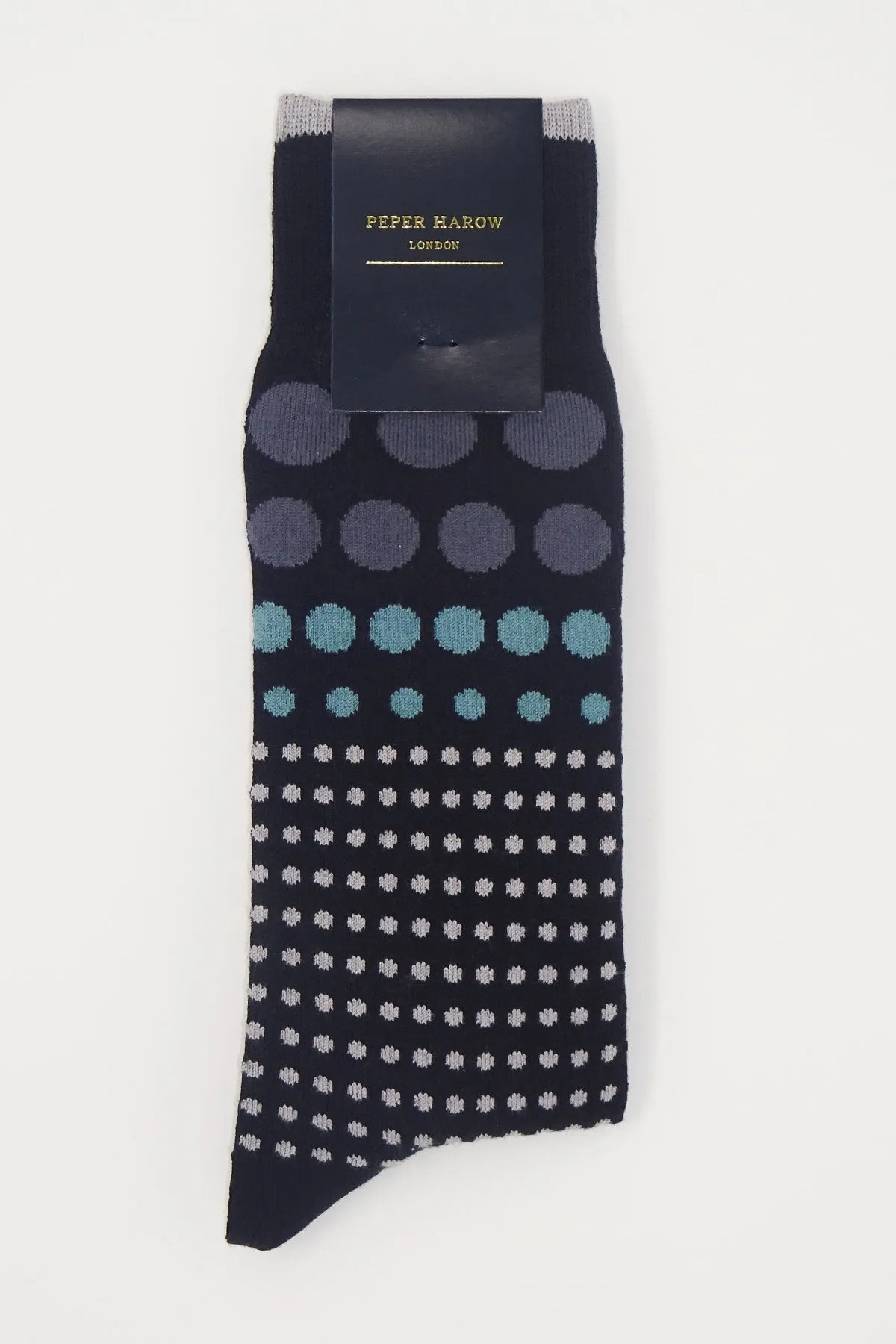 Grad Polka Men's Socks - Black