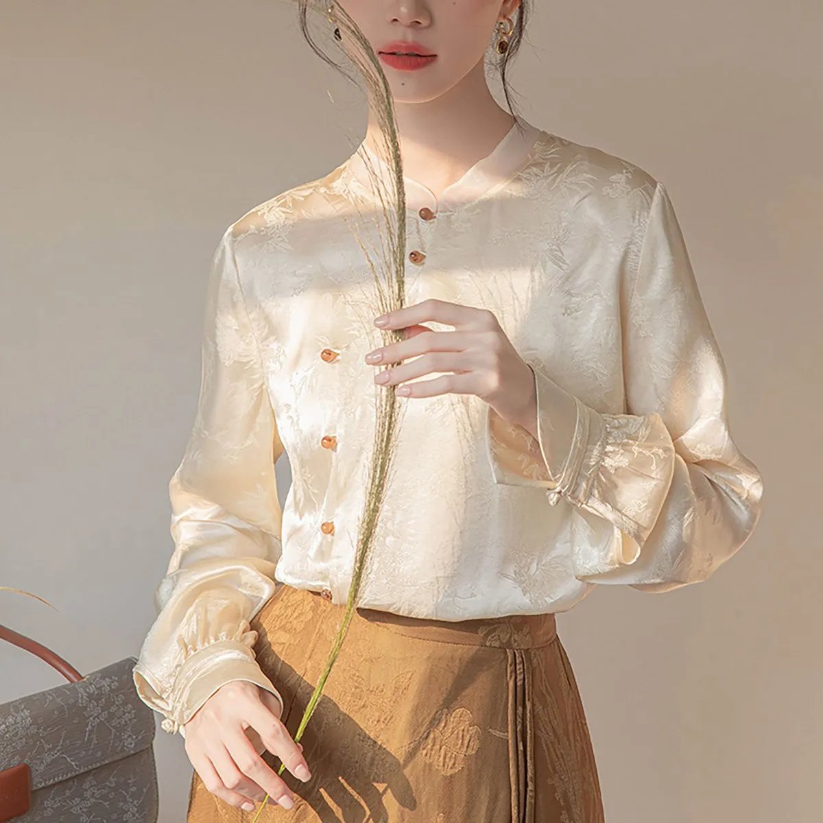 Ivory Long-Sleeved Shirt