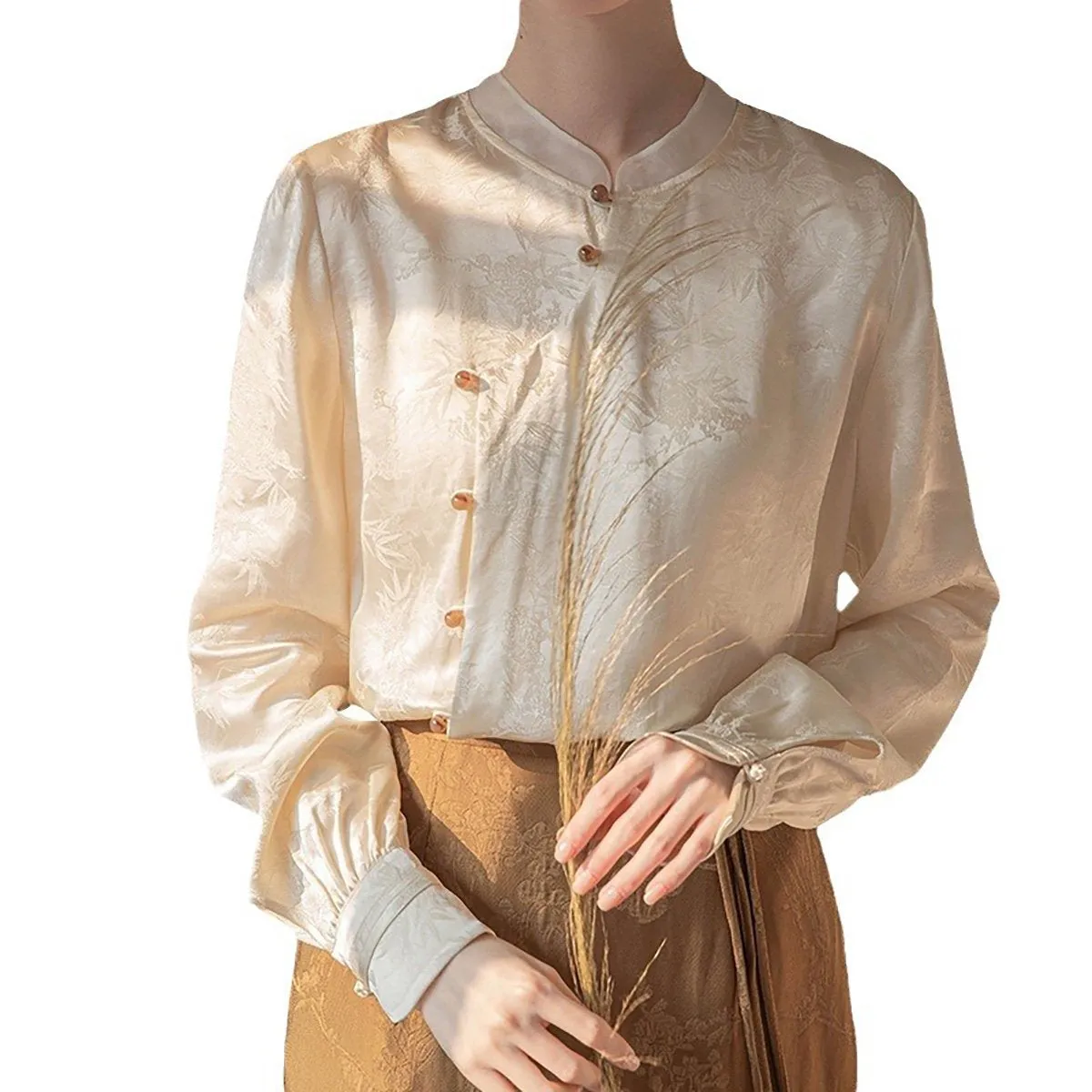 Ivory Long-Sleeved Shirt