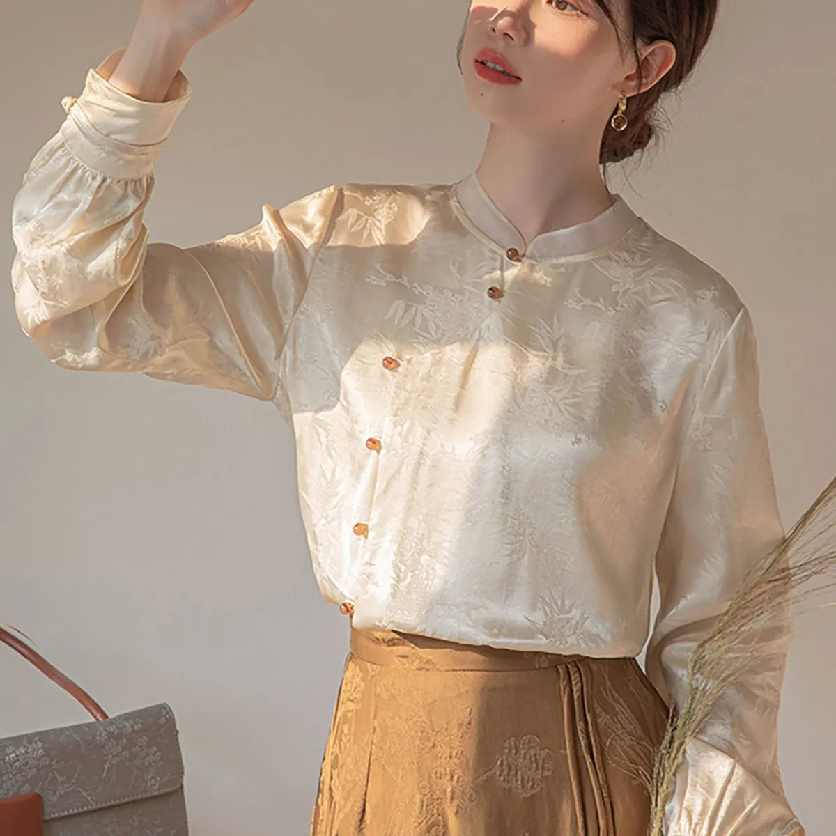 Ivory Long-Sleeved Shirt