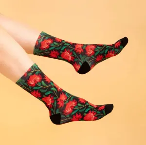 Julie White Waratah Socks