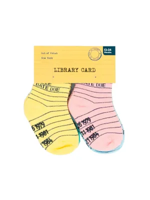 Library Card Baby/Toddler Sock 4-pack