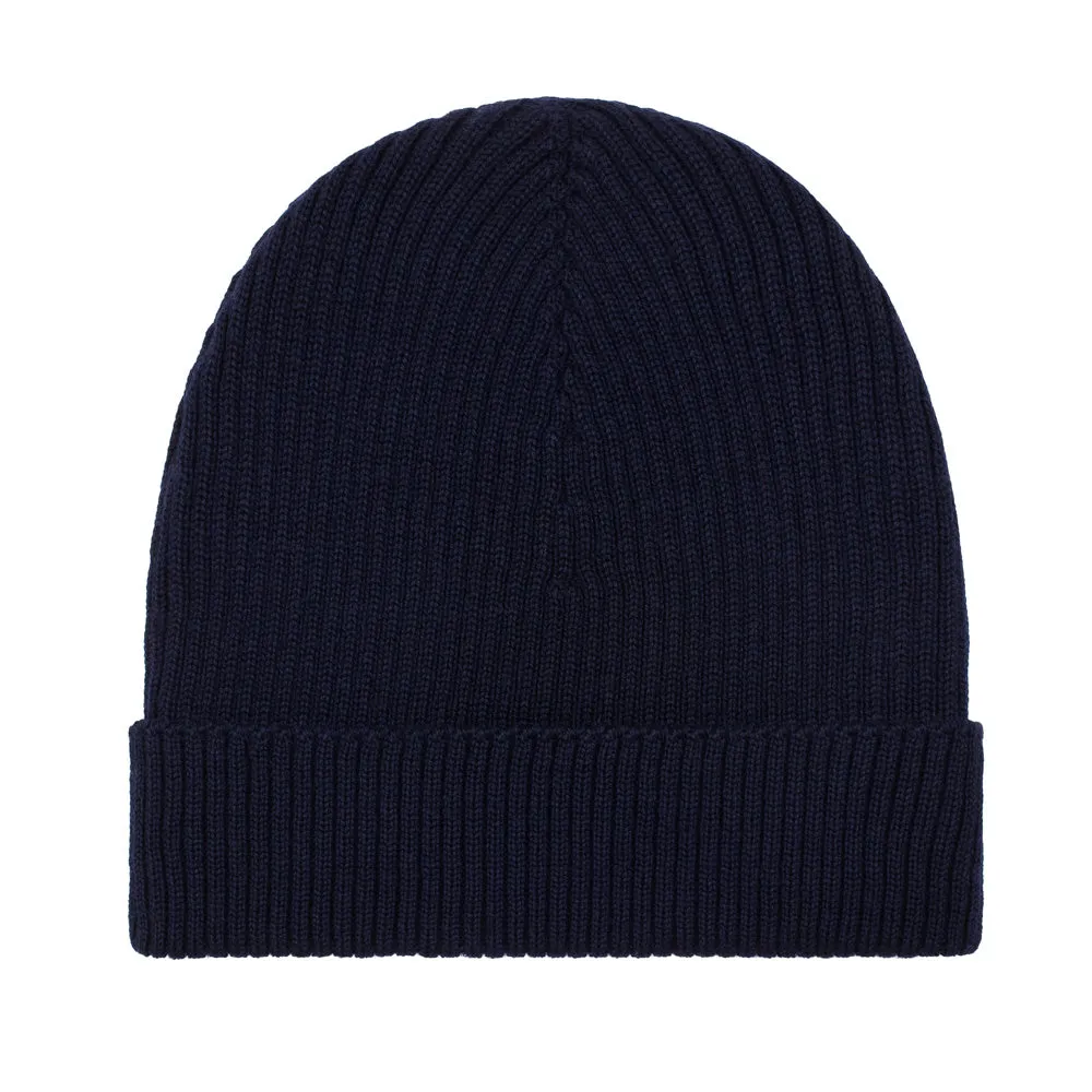 Lightweight Ribbed Extra Fine Merino Beanie Hat