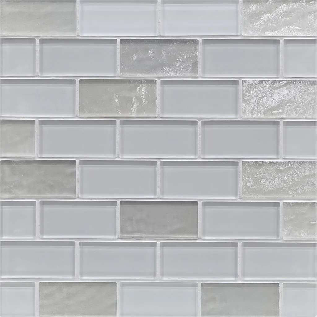 Mist Mixed, 1-1/2" x 3" - Glass Tile