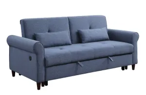 Nichelle - Futon - Blue Fabric