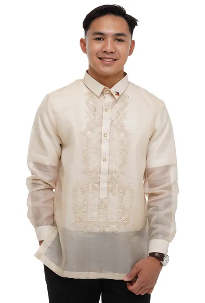 Premium Cocoon Groom Barong and Classic Jusi Groomsmen Barong Tagalog Package - GP01