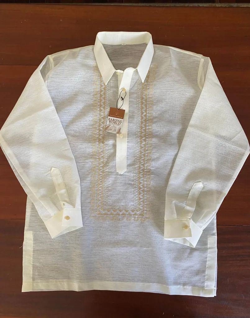 Premium Cocoon Groom Barong and Classic Jusi Groomsmen Barong Tagalog Package - GP01