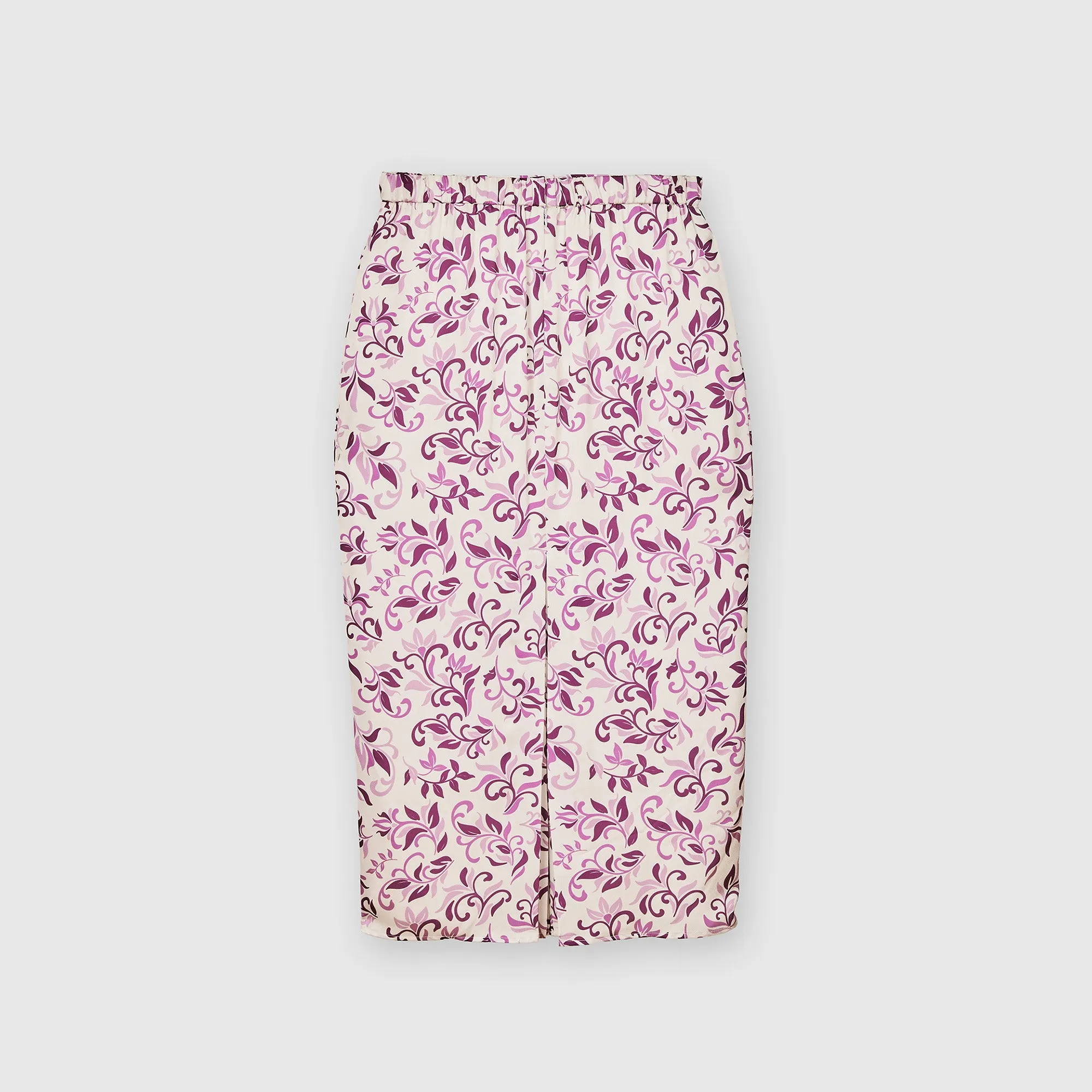 Printed Back Pleated Skirt