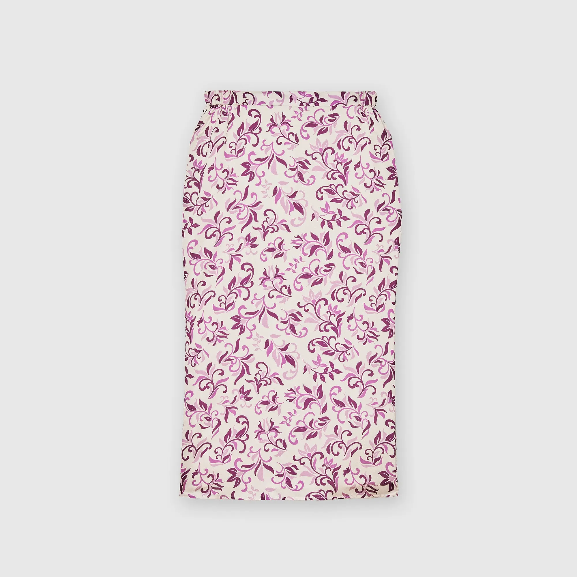 Printed Back Pleated Skirt