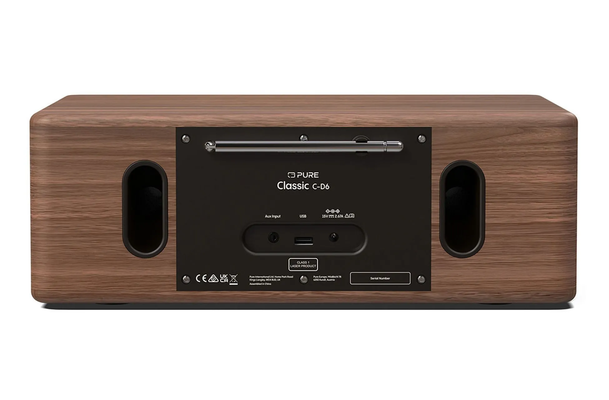 Pure Classic C-D6 DAB  FM Radio with Bluetooth CD Player Coffee Black