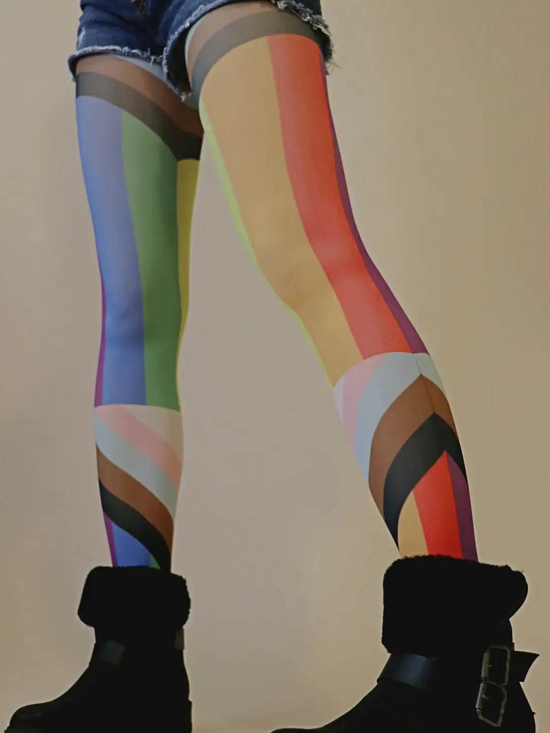 Rainbow Pride printed Tights