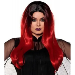 Red/Black Long Ombre Wig