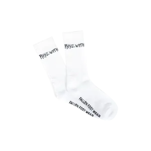 RISE WITH II SOCK WHITE/BLACK