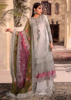 Silver Embroidered Suit - Maria B - Mbroidered Heritage Edition - BD-2601