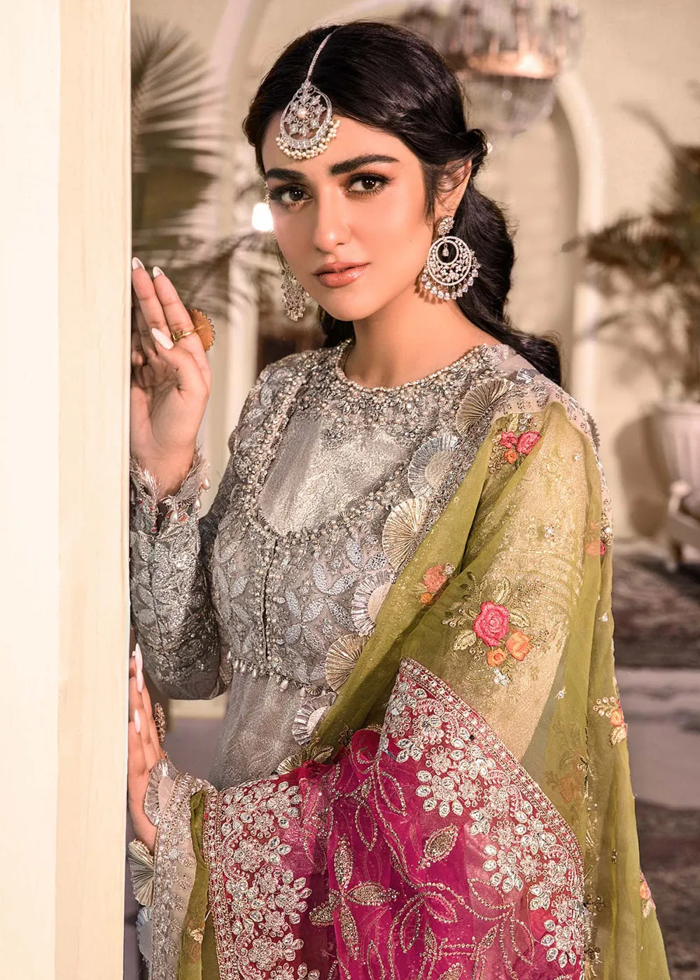 Silver Embroidered Suit - Maria B - Mbroidered Heritage Edition - BD-2601