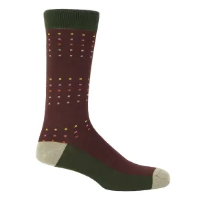 Square Polka Men's Socks - Autumn