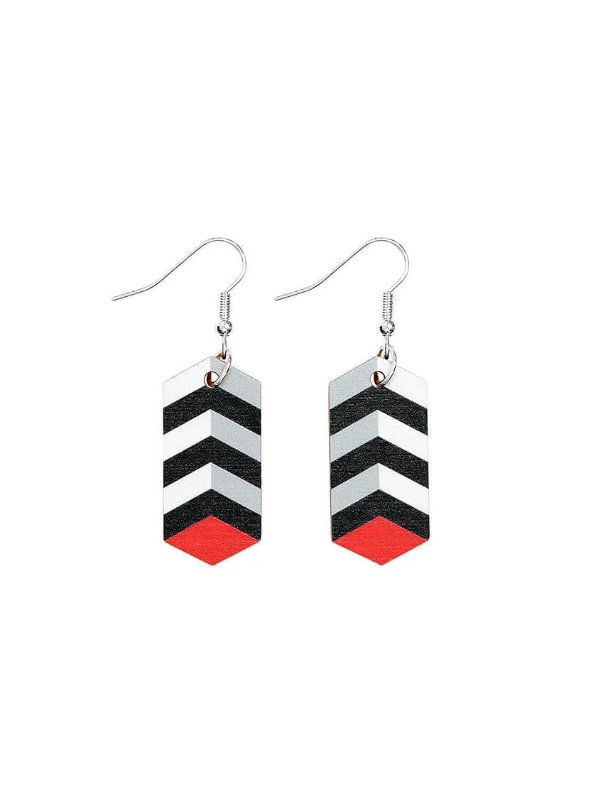 TOWER Earrings - Black and White