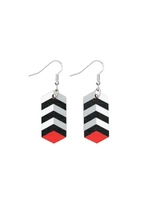 TOWER Earrings - Black and White