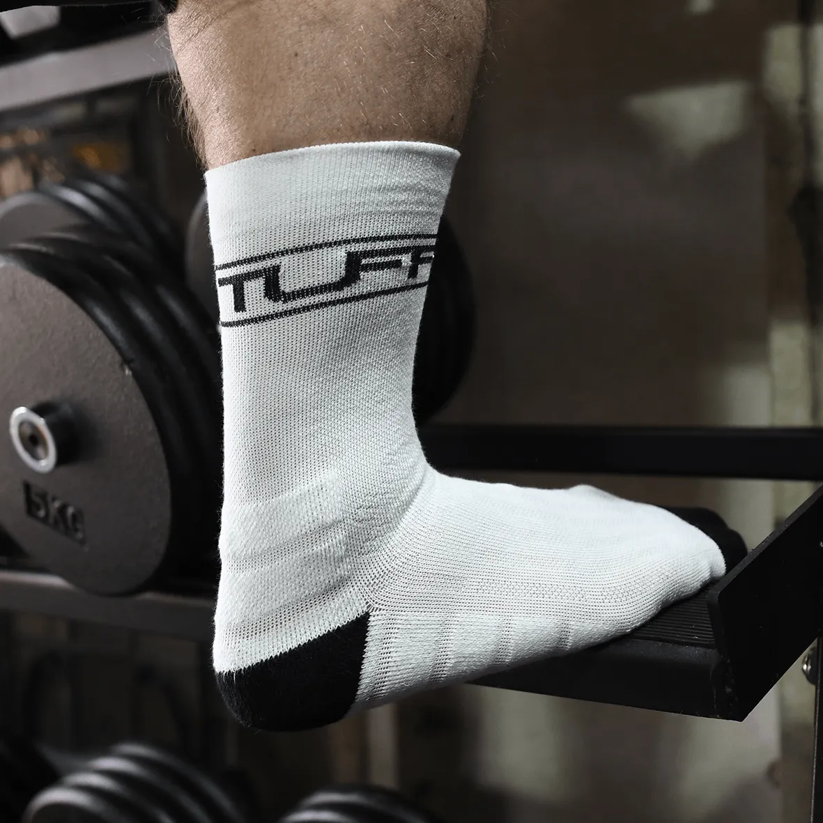 TUFF Crew Socks - White