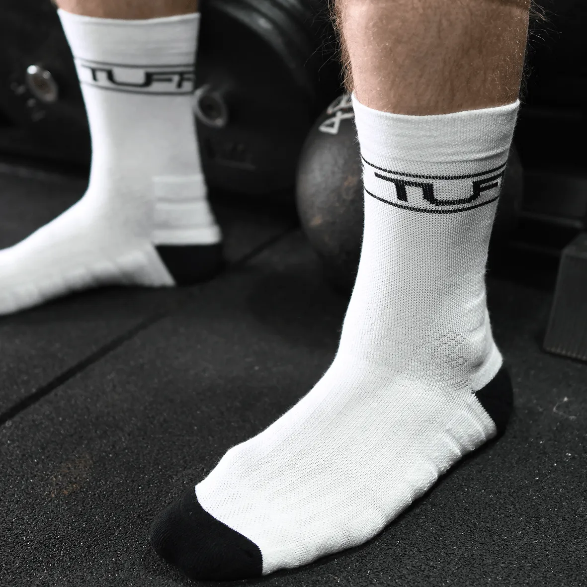 TUFF Crew Socks - White