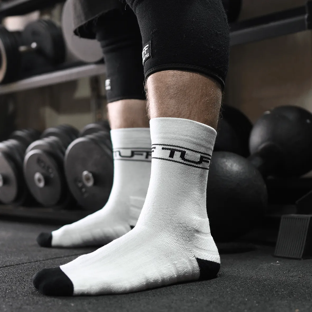 TUFF Crew Socks - White