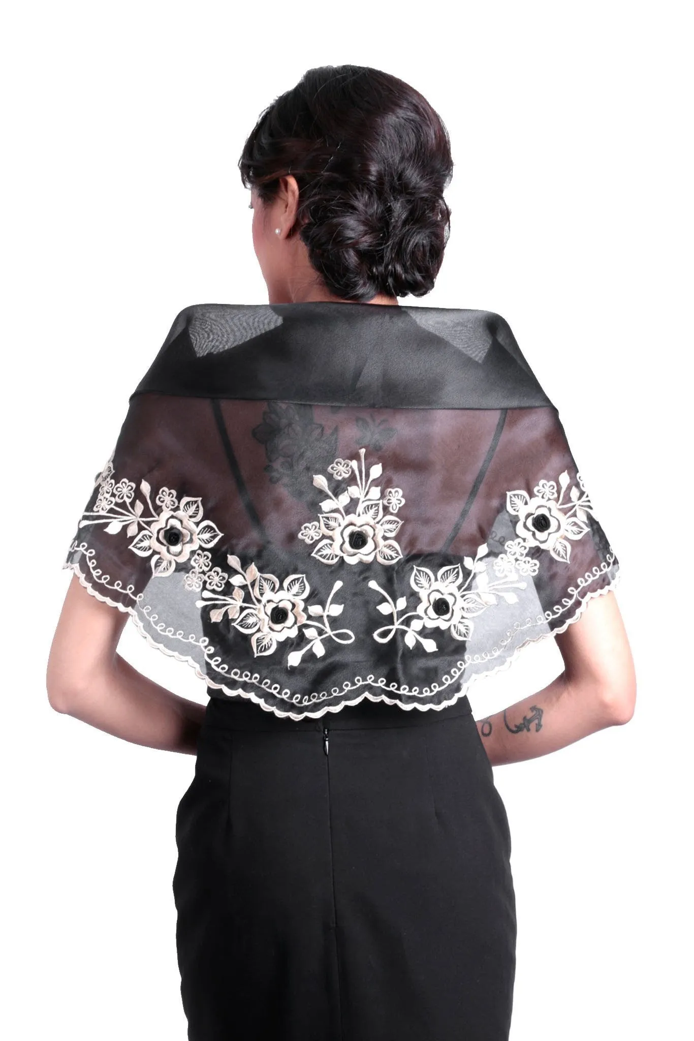 WA13 - Classic Alampay Black - Filipiniana